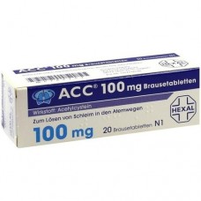 Таблетки от кашля отхаркивающие ACC akut 100 Brausetabletten Acetylcysteine 100 мг, 20 таблеток