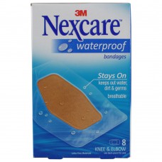 Nexcare Waterproof Bandages Водонепроницаемый пластырь 8 шт