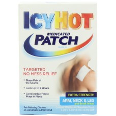 Пластырь согревающий Icy Hot Medicated Patch Extra Strength