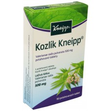 БАД валериана Kozlík Kneipp 90 таблеток   Kneipp Baldrian 500mg 90 таблеток 