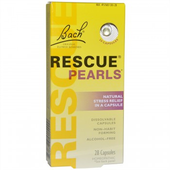 Успокоительные таблетки Bach Rescue Pearls, 28 капсул