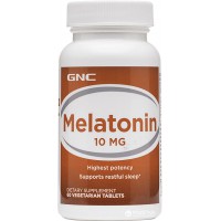 Успокоительные таблетки Мелатонин GNC Melatonin, 10 мг 60 штук