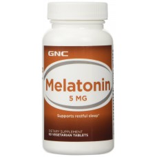 Успокоительные таблетки Мелатонин GNC Melatonin, 5 мг 60 таблеток