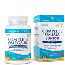 Рыбий жир для детей от 6 лет Nordic Naturals Complete Omega Junior, 90 капсул