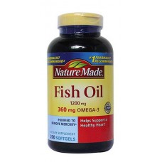 Витамин Омега 3 (рыбий жир) Nature Made Fish Oil Omega 3, 200 капсул