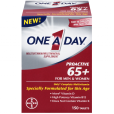 Витаминный комплекс для мужчин и женщин старше 65 лет Bayer One a Day Proactive 65+ Multivitamin Supplement for Men & Women, 150 таблеток