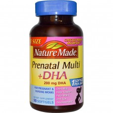 Витамины для беременных и кормящих Nature Made Prenatal Multi + DHA 90 капсул