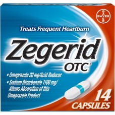 Таблетки от изжоги OTC Capsules Zegerid, 14 капсул