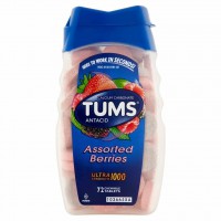 Таблетки от изжоги жевательные Ultra Strength 1000 Antacid Tums, 72 таблетки