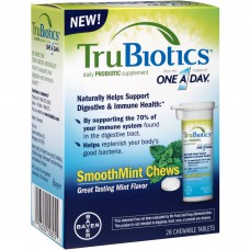 Витамины для пищеварительной и иммунной системы Bayer TruBiotics SmoothMint Chews 28 капсул