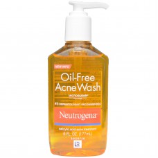 Очищающий гель для умывания от акне и пигментных пятен Neutrogena Oil-Free Acne Wash 177 мл