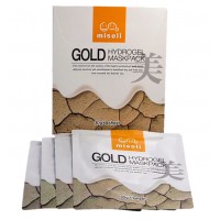 Омолаживающая маска для лица гидрогелевая  с коллоидным золотом Misoli Gold Hydrogel Mask Pack,  4 штуки