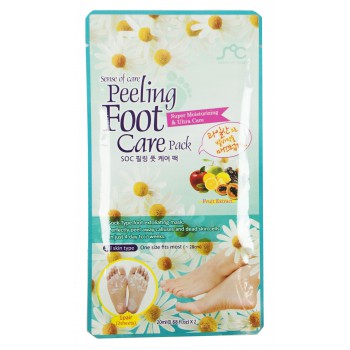 Отшелушивающая питательная маска для ног с фруктовыми кислотами Sense of Care Peeling Foot 