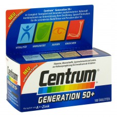 Витамины Центрум Centrum Generation 50+ A-Zink, 100 капсул