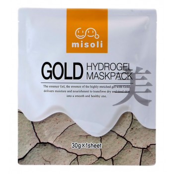 Гидрогелевая маска для лица с колоидным золотом Misoli Gold Hydrogel Mask Pack 1 штука