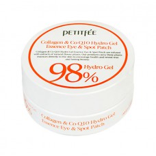 Гидрогелевые патчи для кожи вокруг глаз Petitfee 98% Collagen & CoQ10 Hydro Gel 60 штук