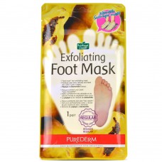 Отшелушивающая питающая маска для ног с экстрактами растений Purederm Exfoliating Food Mask Botanical Choice Foot pack 