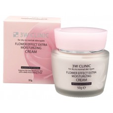 Увлажняющий крем с цветочными экстрактами 3W Clinic Flower Effect Extra Moisturizing Cream 50 г