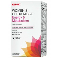 Комплекс витаминов для женщин Women's Ultra Mega Energy & Metabolism GNC, 180 капсул