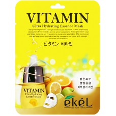 Ультра увлажняющая тканевая маска с витамином С Ekel Vitamin C Ultra Hydrating Essence 25 мл